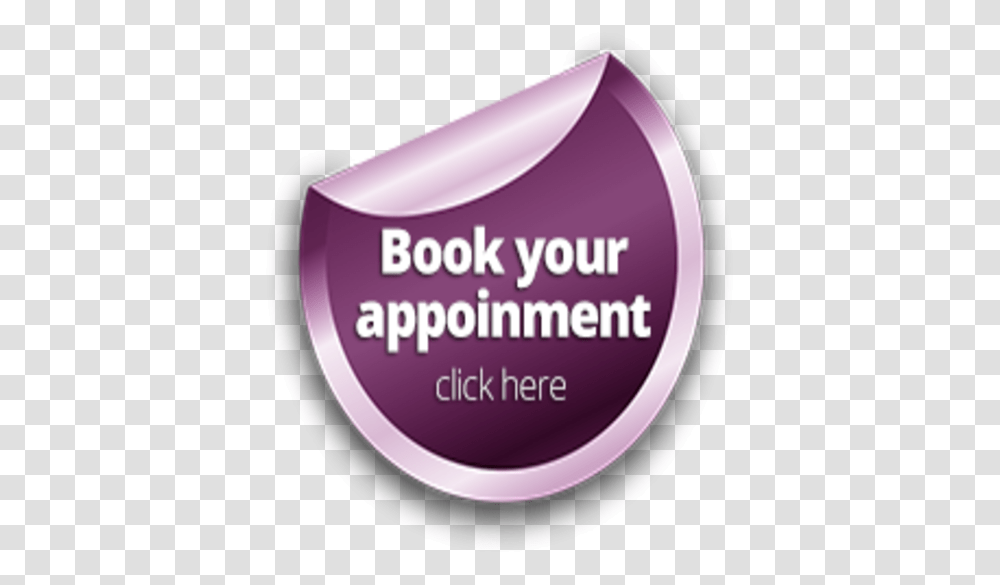Book Appointment Button Book Your Appointment Sticker, Purple, Label, Text, Plant Transparent Png