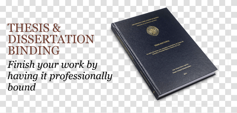 Book Binding For Thesis, Passport, Id Cards, Document Transparent Png