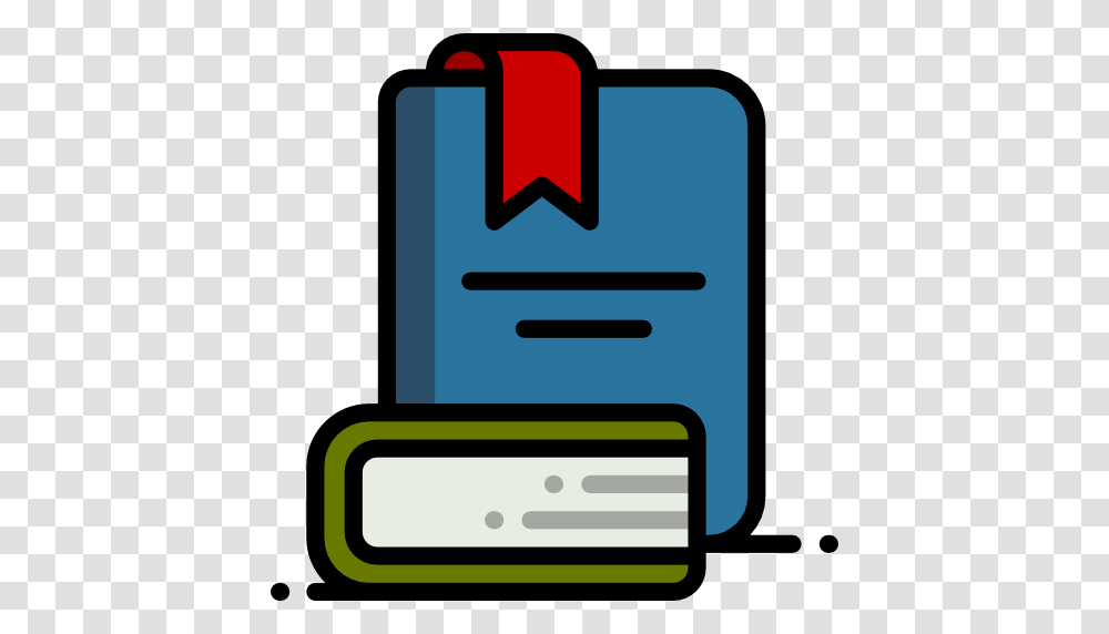 Book Books Library Education Reading Study Literature Icon, First Aid, Mailbox, Letterbox Transparent Png