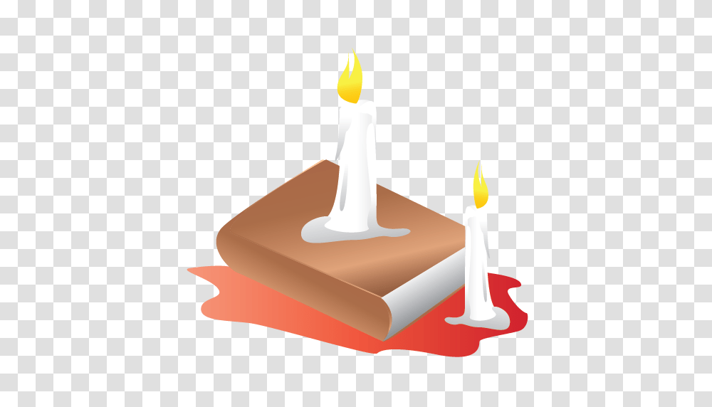 Book Candle Halloween Scary Icon, Cake, Dessert, Food, Birthday Cake Transparent Png