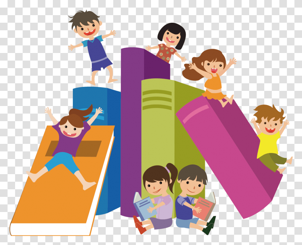 Book Child Reading Clip Art Kids Studying Vector, Person, People, Poster Transparent Png
