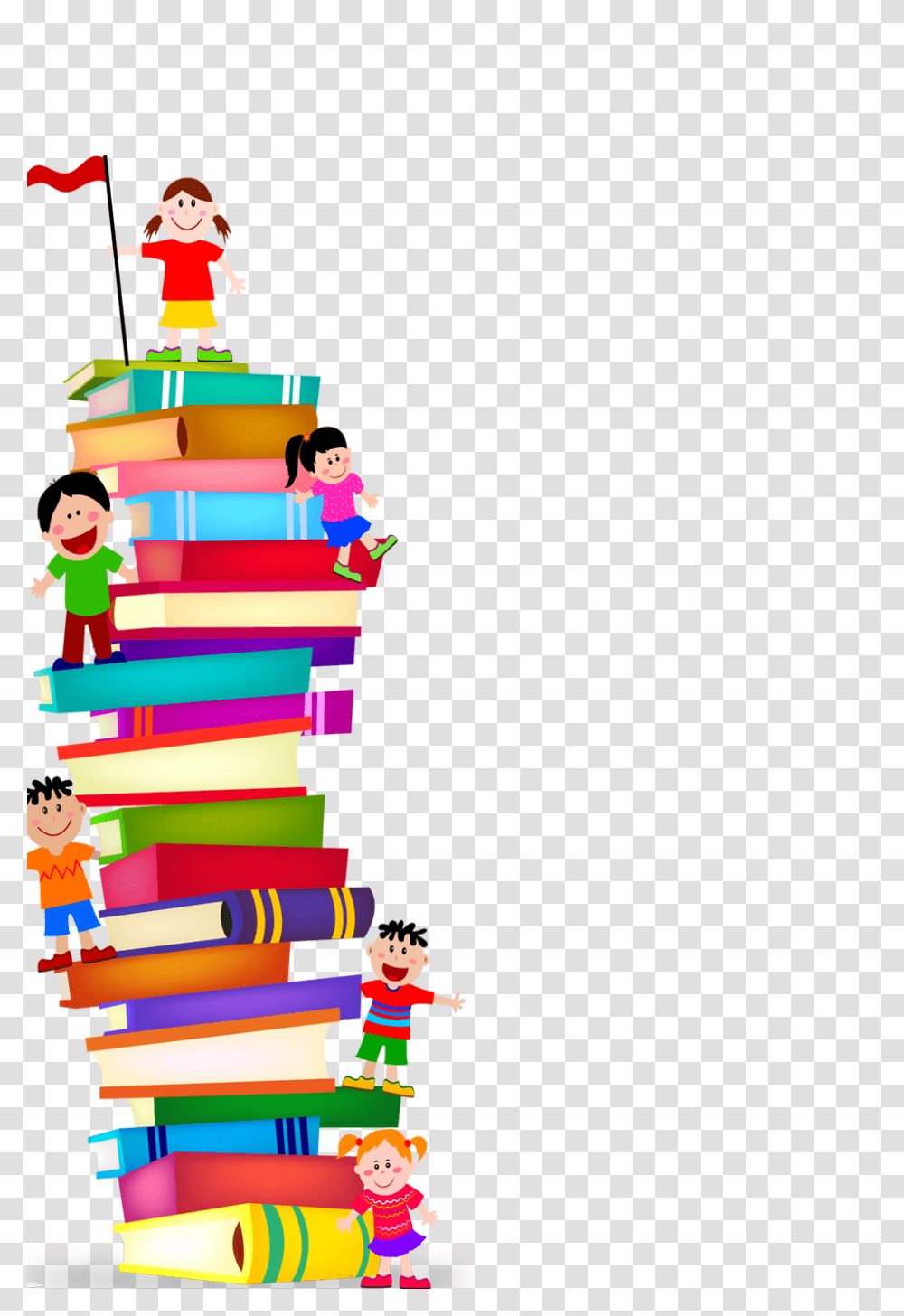 Book Childrens Literature Stack Clip Art, Collage, Poster, Advertisement Transparent Png