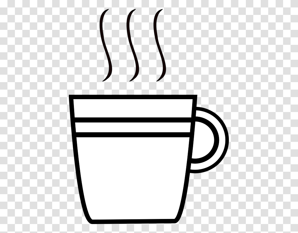 Book Clipart Coffee Cup Clipart Of Coffee Cup Black And White, Espresso, Beverage, Drink Transparent Png