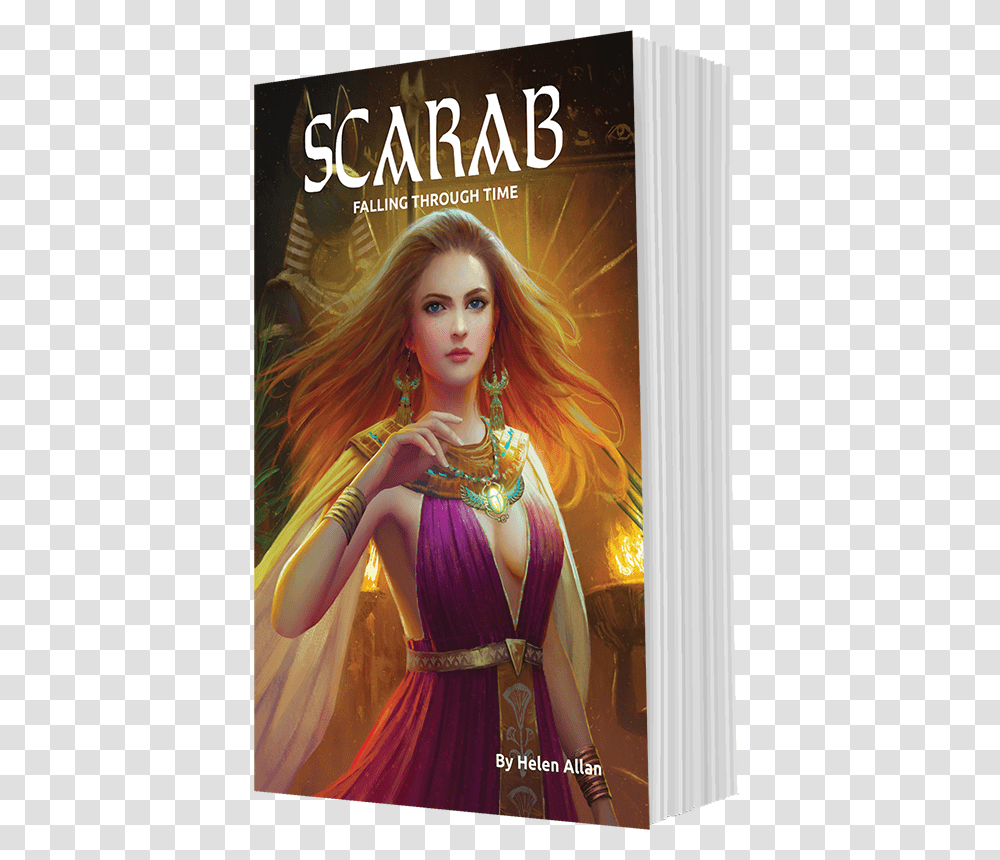 Book Cover Mockup Scarab 3d Poster, Person, Human, Toy, Doll Transparent Png