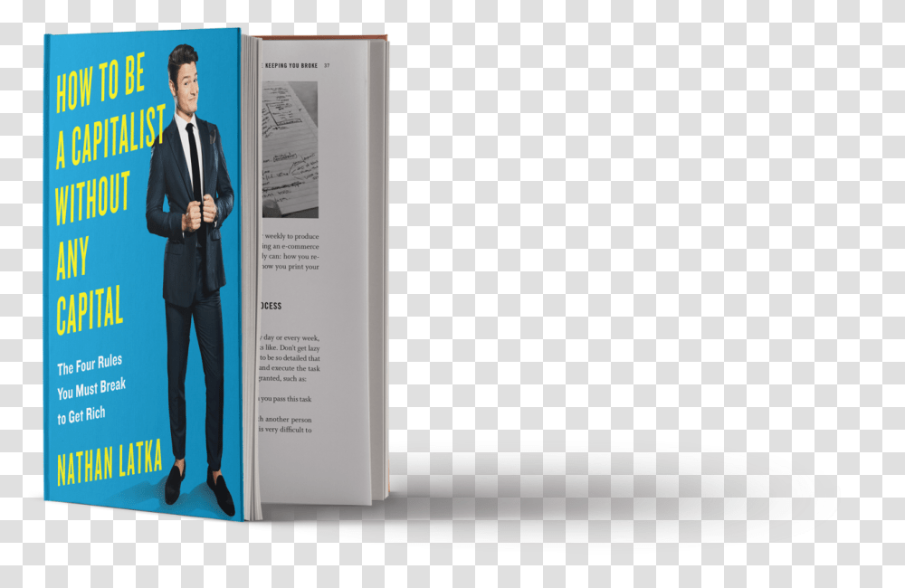 Book Cover, Person, Suit, Overcoat Transparent Png