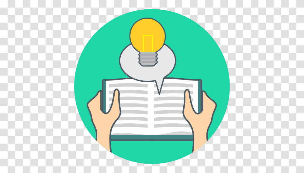 Book Energy Idea Knowledge Icon, Light, Apparel, Lightbulb Transparent Png
