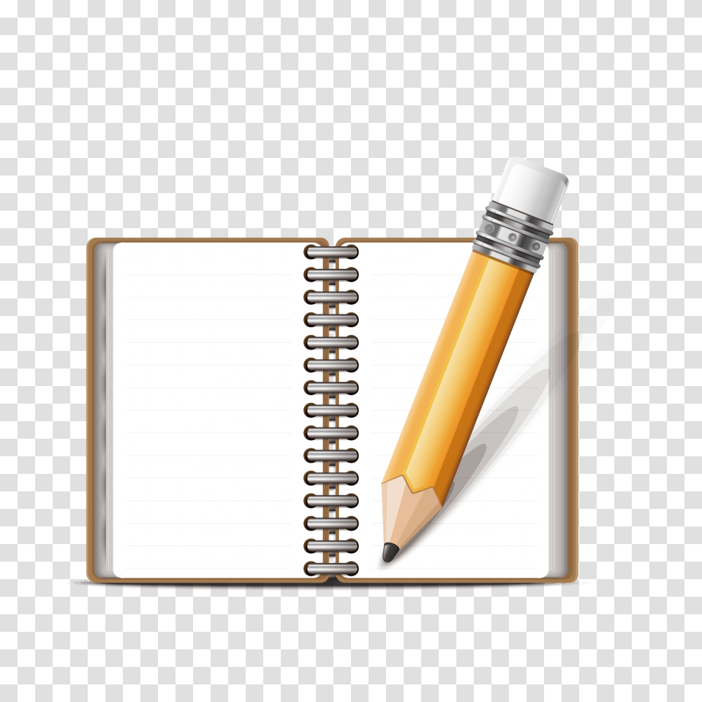 Book Icons, Page, Diary, Pencil Transparent Png