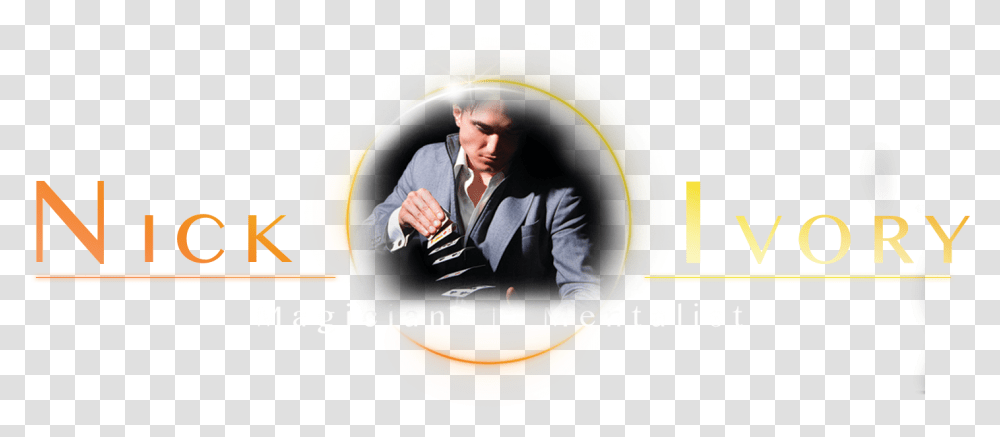 Book Magician And Mentalist Nick Ivory Gentleman, Person, Furniture, Poster Transparent Png