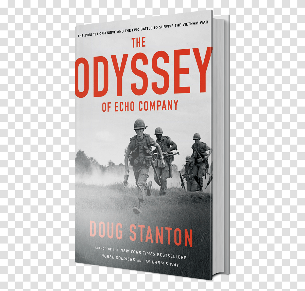 Book Odyssey Of Echo Company, Person, Poster, Advertisement, Military Transparent Png