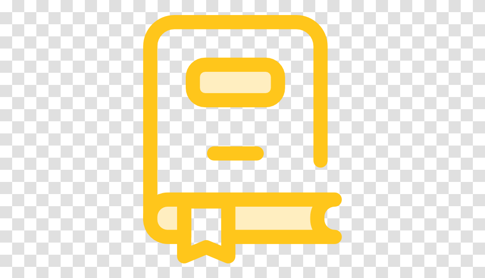 Book Reading Books Icon In Yellow, Electronics, Light, Label, Text Transparent Png