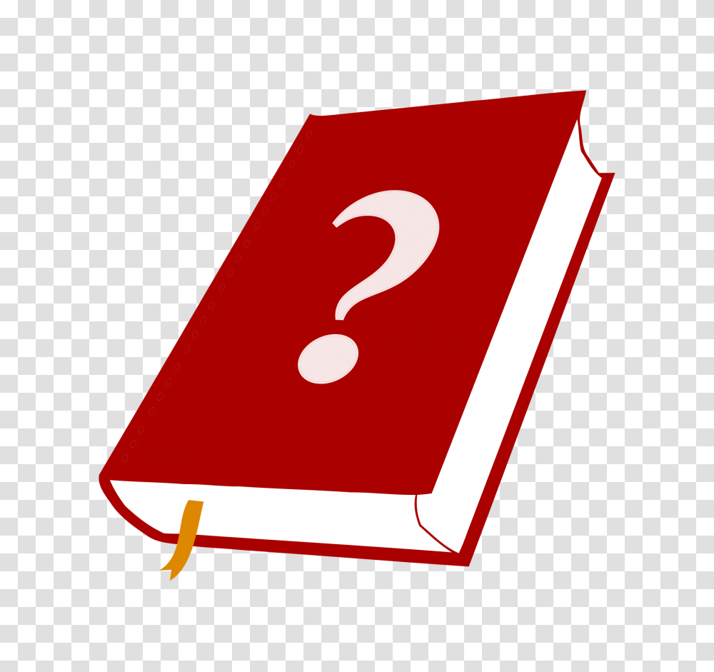 Book Red Question Marks, Number, Alphabet Transparent Png