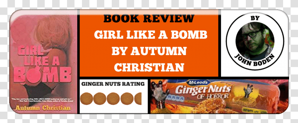Book Review Girl Like A Bomb By Autumn Christian, Person, Human, Food, Paper Transparent Png