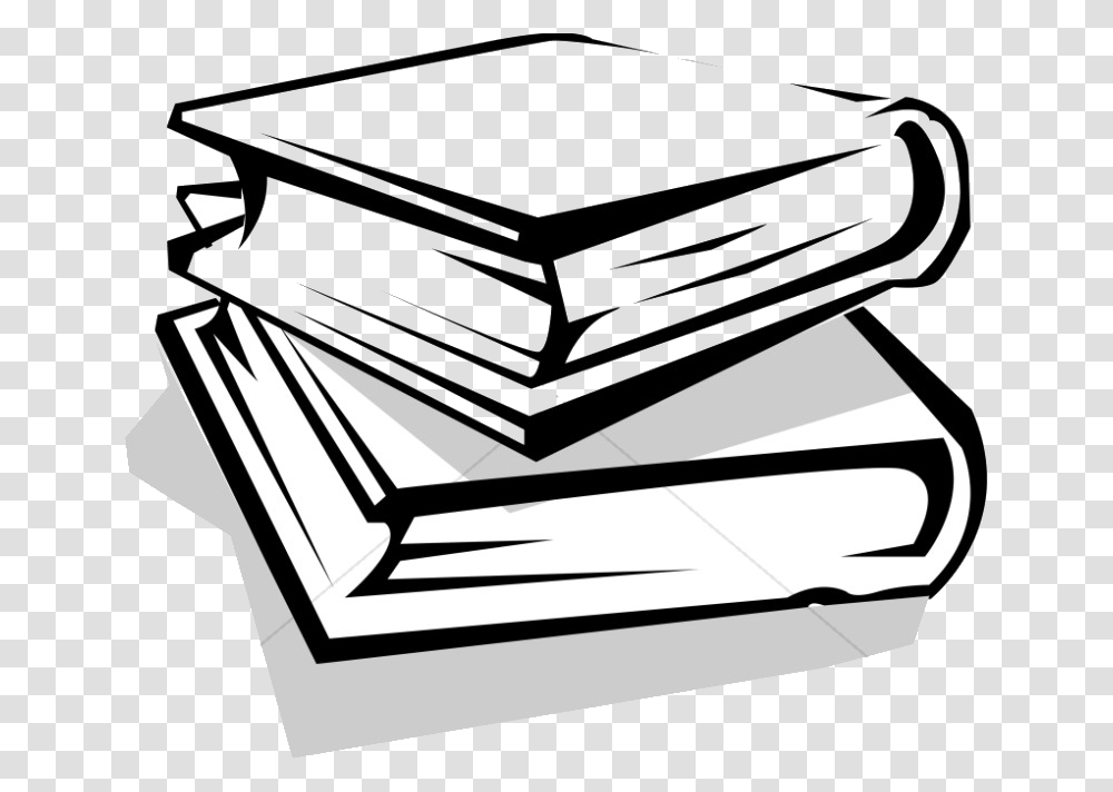 Book School Books Clipart Free Best On Books Image Black And White, Table, Furniture, Tabletop Transparent Png
