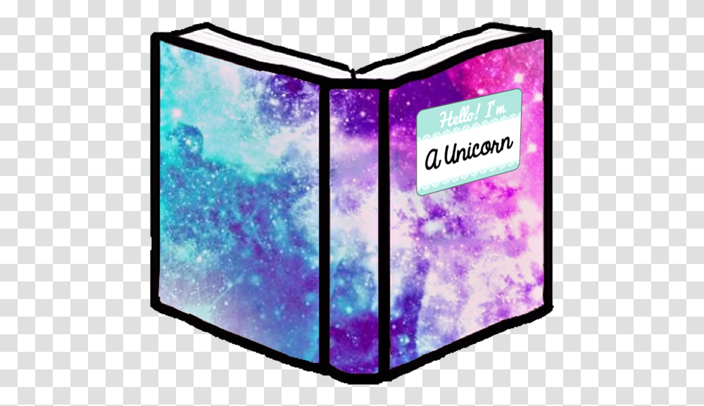 Book School Notebooks Unicorn Galaxy Tumblr Hipster Graphic Design, Purple, Plant, Outdoors Transparent Png