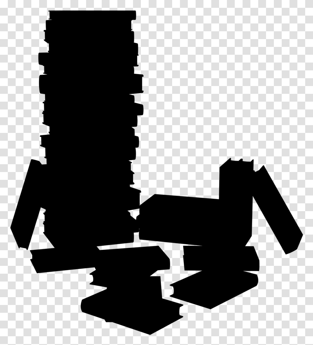 Book Silhouette Stack Of Books Silhouette, Gray, World Of Warcraft Transparent Png