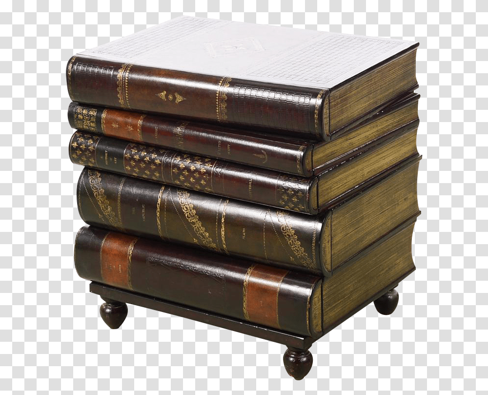 Book Stack Side Table, Furniture, Novel Transparent Png