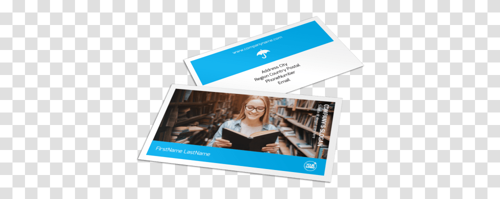 Book Store Business Card Template Preview Paper, Person, Human, Advertisement, Poster Transparent Png