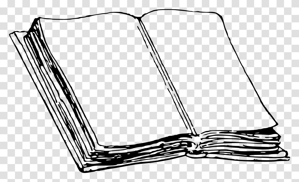 Book Vector Old Book Black And White, Gray, World Of Warcraft Transparent Png