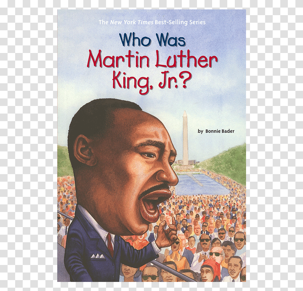 Book Who Was Martin Luther King Jr, Person, Poster, Advertisement, Skin Transparent Png