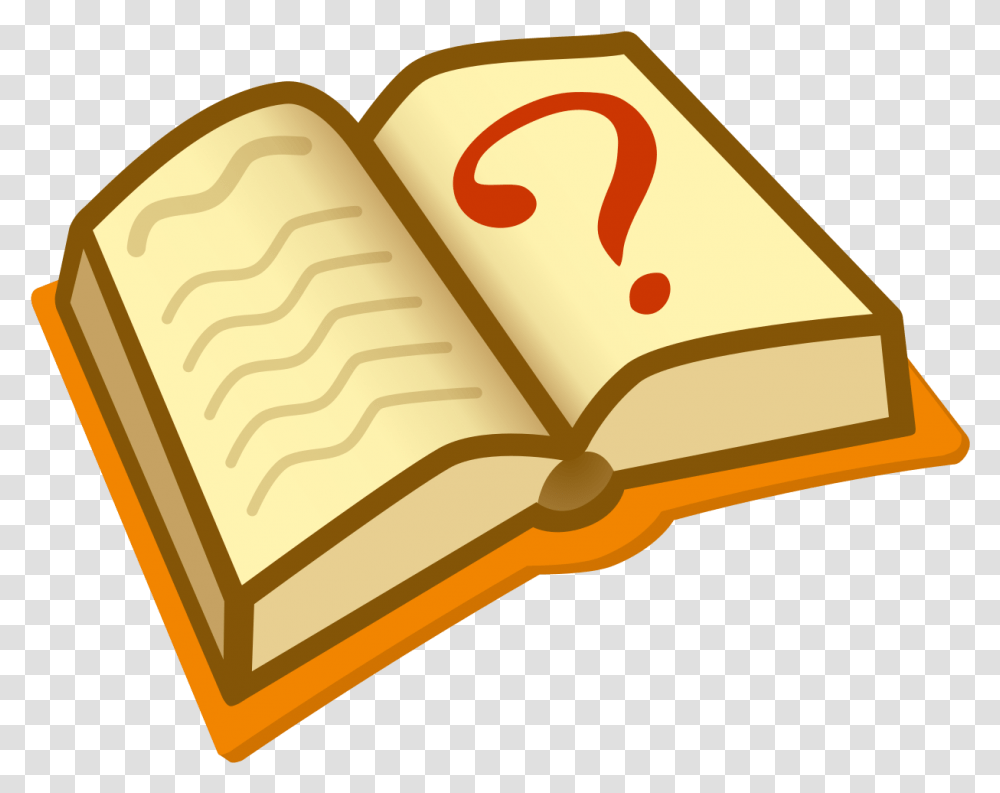 Book With Question Mark On Cover, Diary, Page, Toast Transparent Png