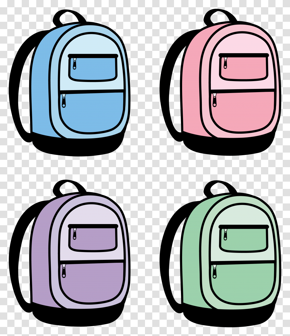Bookbag Background Backpack Clipart, Chair, Furniture, Electronics, Text Transparent Png