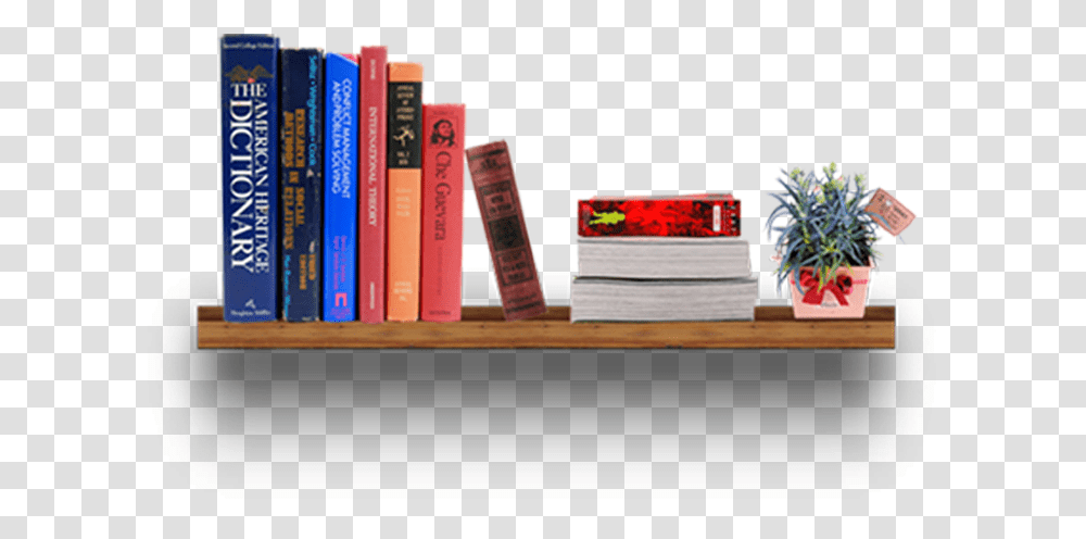 Bookcase Furniture Books On Table With Books, Shelf, Indoors, Library, Room Transparent Png