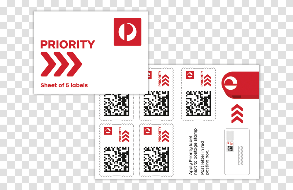 Booklet Of 5 Product Photo Internal 1 Details Priority Letter Australia Post, QR Code Transparent Png