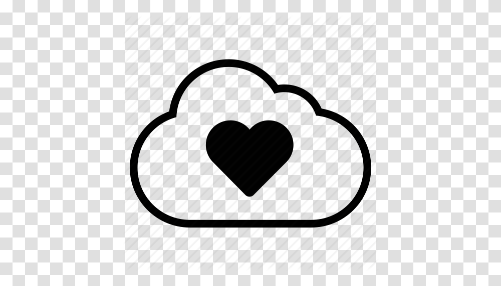 Bookmark Cloud Favorite Favorites Heart Line Love Icon, Bag Transparent Png