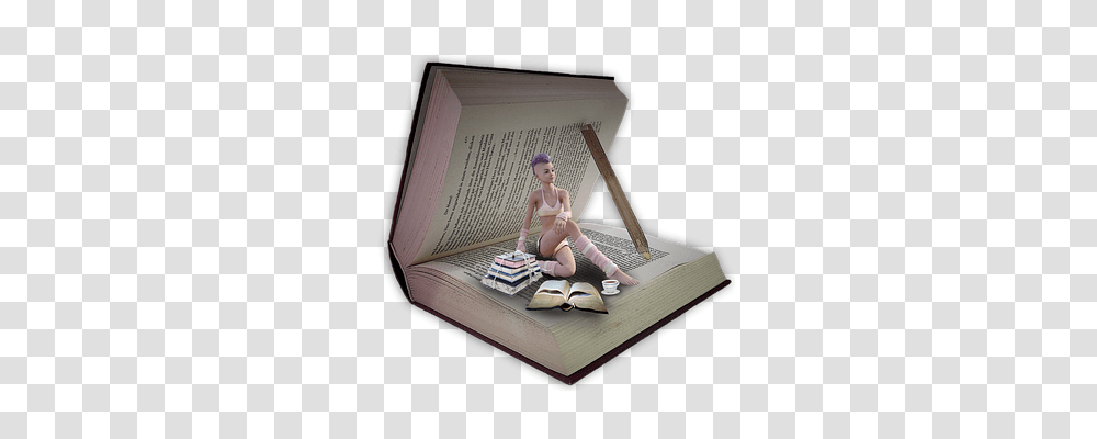 Books Person, Furniture, Table Transparent Png