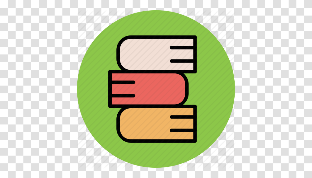 Books Books Stack Education Study Icon, Label, Road Sign Transparent Png