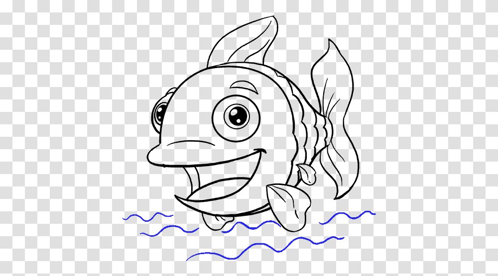 Books Drawing Cartoon Easy Drawing Cartoon Fish, Outdoors, Nature, Light, Night Transparent Png