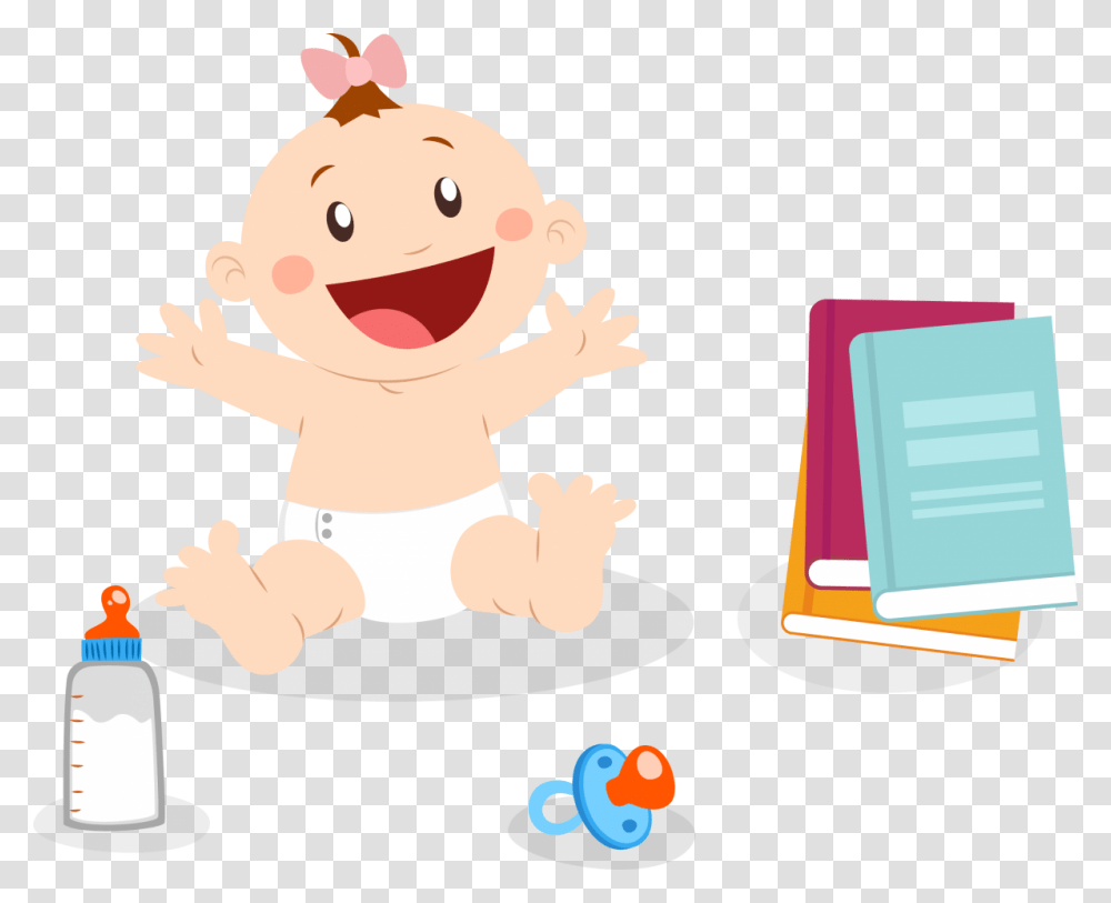 Books For Babies Baby Food Cartoon Hd, Cupid, Snowman, Winter, Outdoors Transparent Png