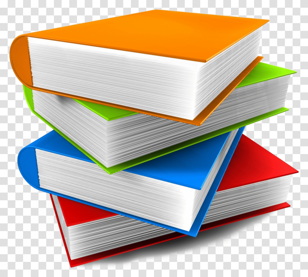 Books No Background, Furniture, Box, Mattress Transparent Png