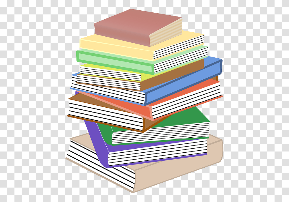 Books Stacked Pile Stacks, Box, Paper Transparent Png