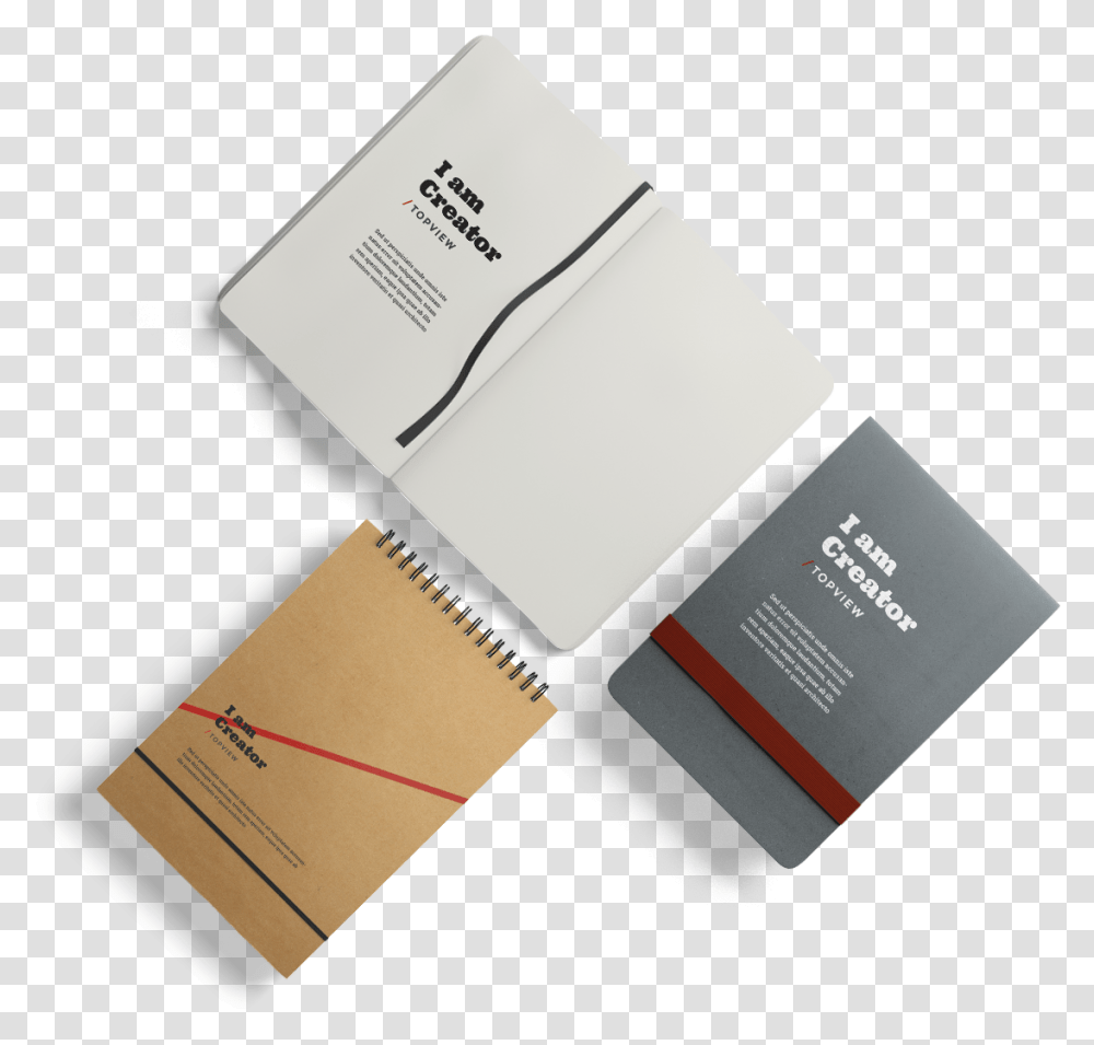 Books Top View, Paper, Business Card Transparent Png