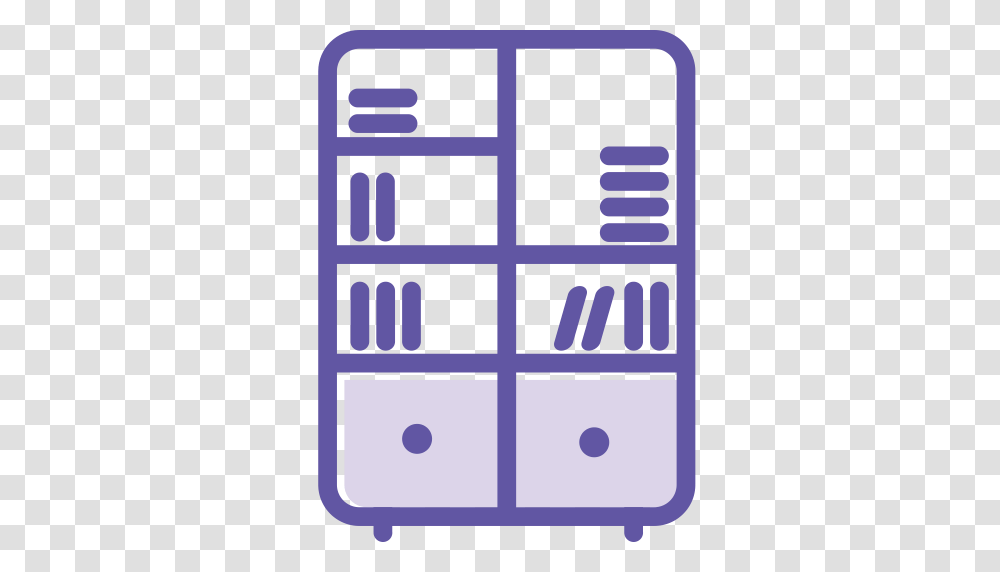 Bookshelf Decerate Furniture Icon With And Vector Format, Word, Electrical Device, Plan Transparent Png