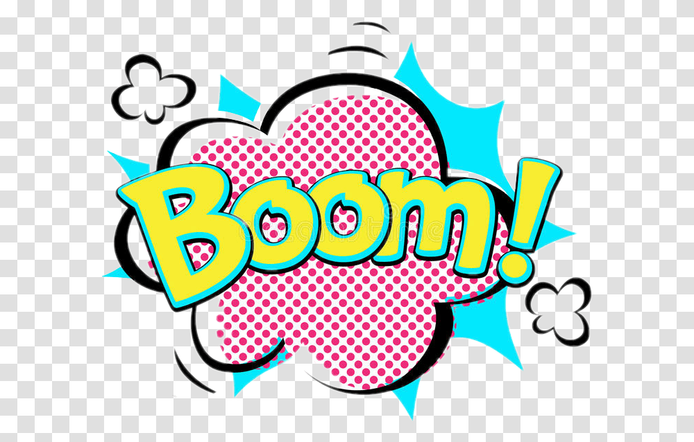 Boom Comic Speechbubble Emoji Words Boom Comic Pink, Downtown Transparent Png