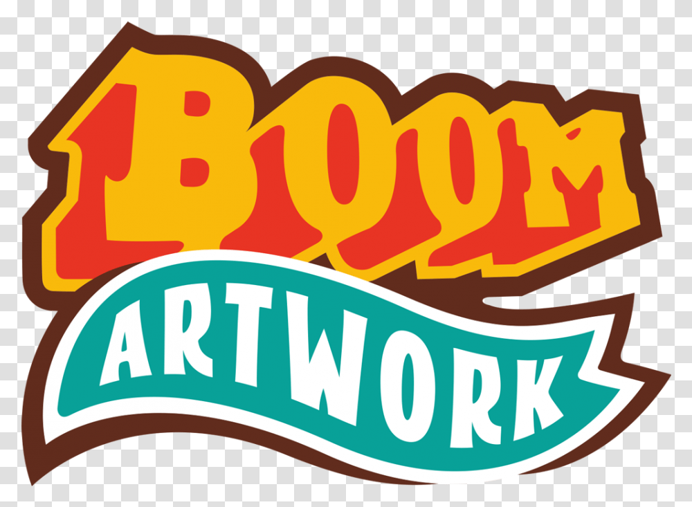 Boomartwork Studio Trigger Logo, Food, Word, Text, Hot Dog Transparent Png