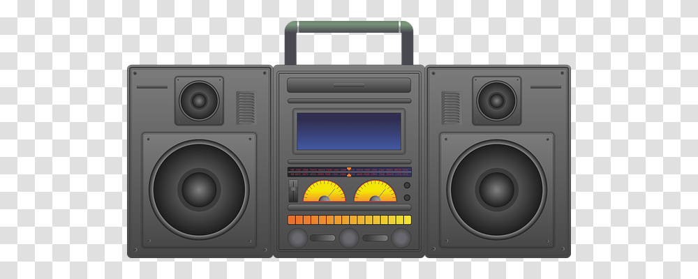 Boombox Technology, Electronics, Stereo, Tape Player Transparent Png