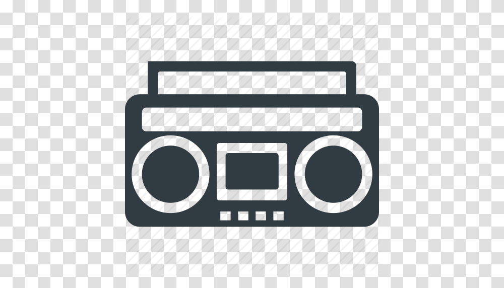 Boombox Cassette Player Cassette Recorder Radio Stereo Stereo Icon, Electronics, Tape Player, Speaker, Audio Speaker Transparent Png