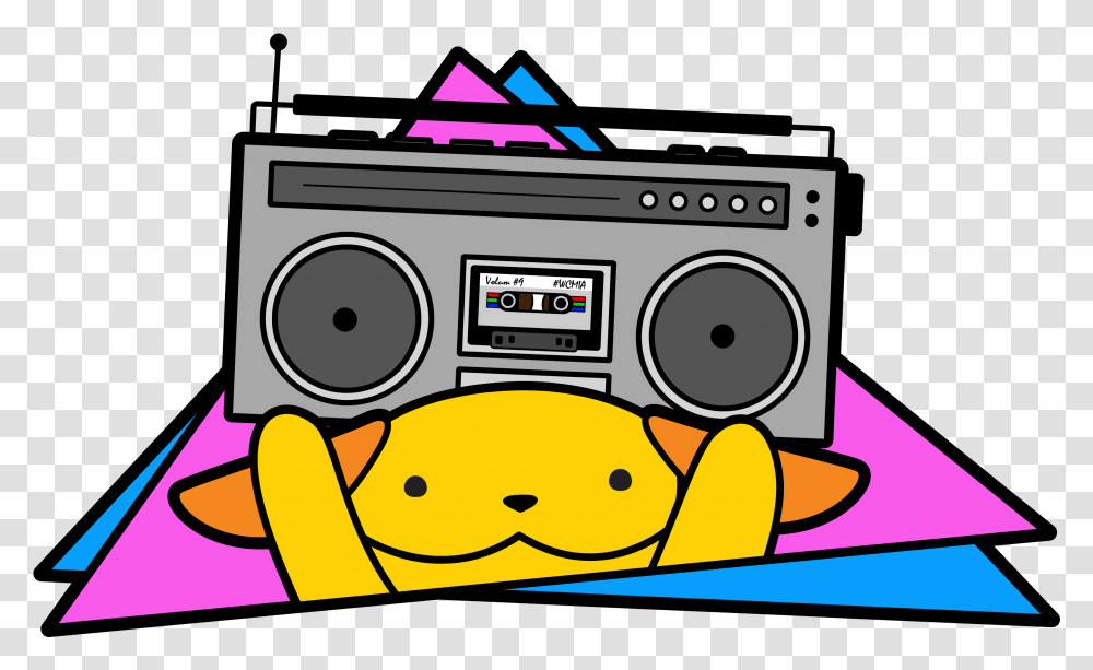 Boombox Clipart Purple, Stereo, Electronics, Cassette Player, Tape Player Transparent Png