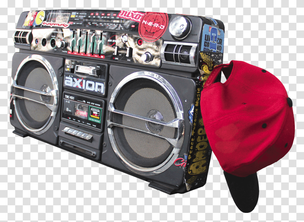 Boombox Hip Hop Music Original Size Hip Hop Boom Box, Camera, Electronics, Machine, Radio Transparent Png