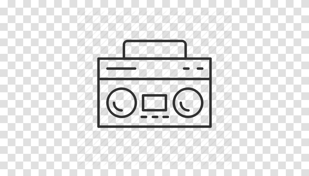 Boombox Music Music Player Radio Speakers Stereo Tape Player, Electronics, Rug, Audio Speaker Transparent Png