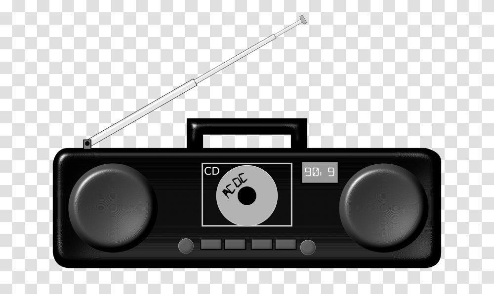 Boombox Vector Clipart Image, Radio, Electronics, Stereo, Cooktop Transparent Png