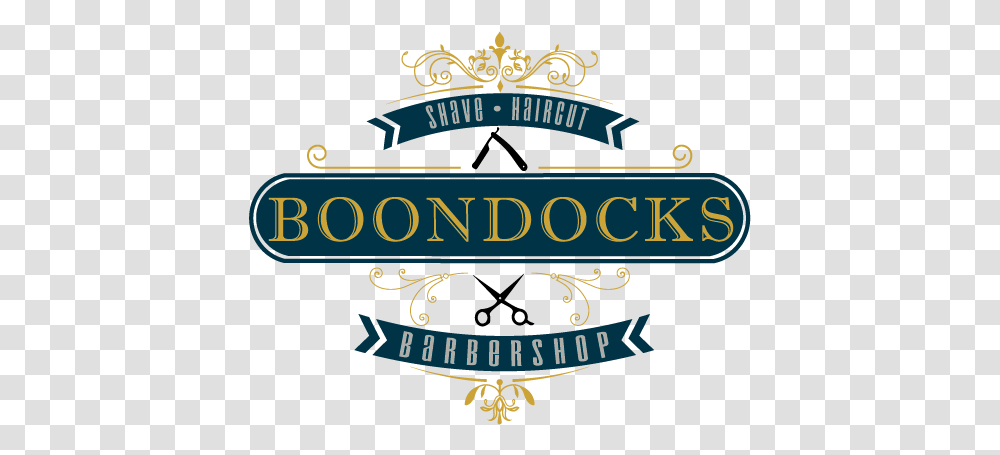 Boondocks Barbershop Decorative, Logo, Symbol, Text, Alphabet Transparent Png