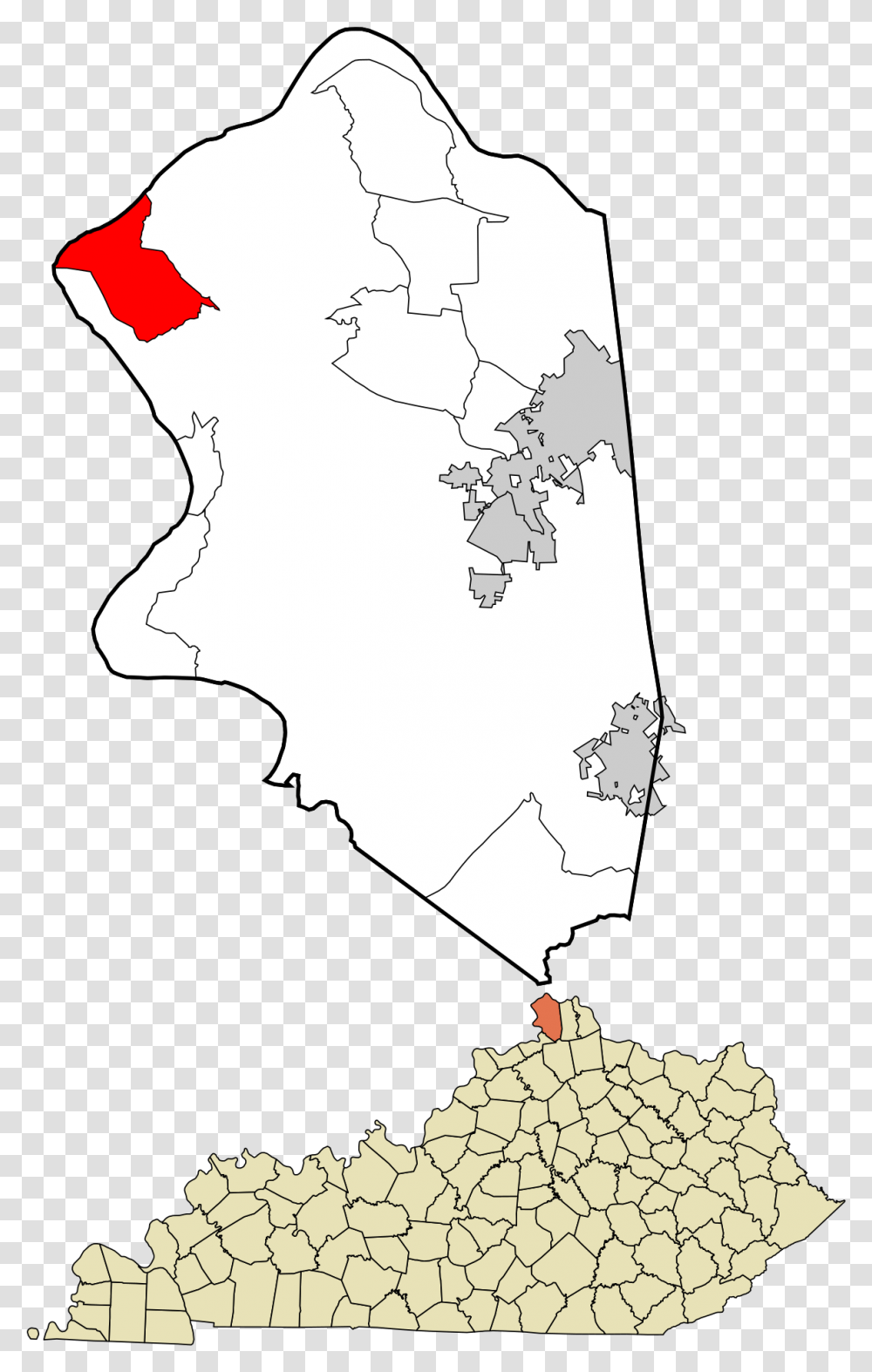 Boone County Kentucky, Map, Diagram, Plot, Atlas Transparent Png