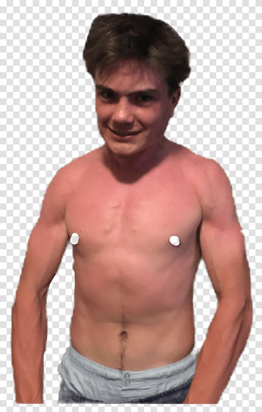 Boop Barechested, Person, Man, Face, Arm Transparent Png