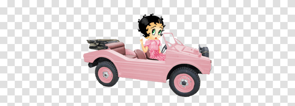 Boop Pink Car Betty Boop, Vehicle, Transportation, Wheel, Machine Transparent Png