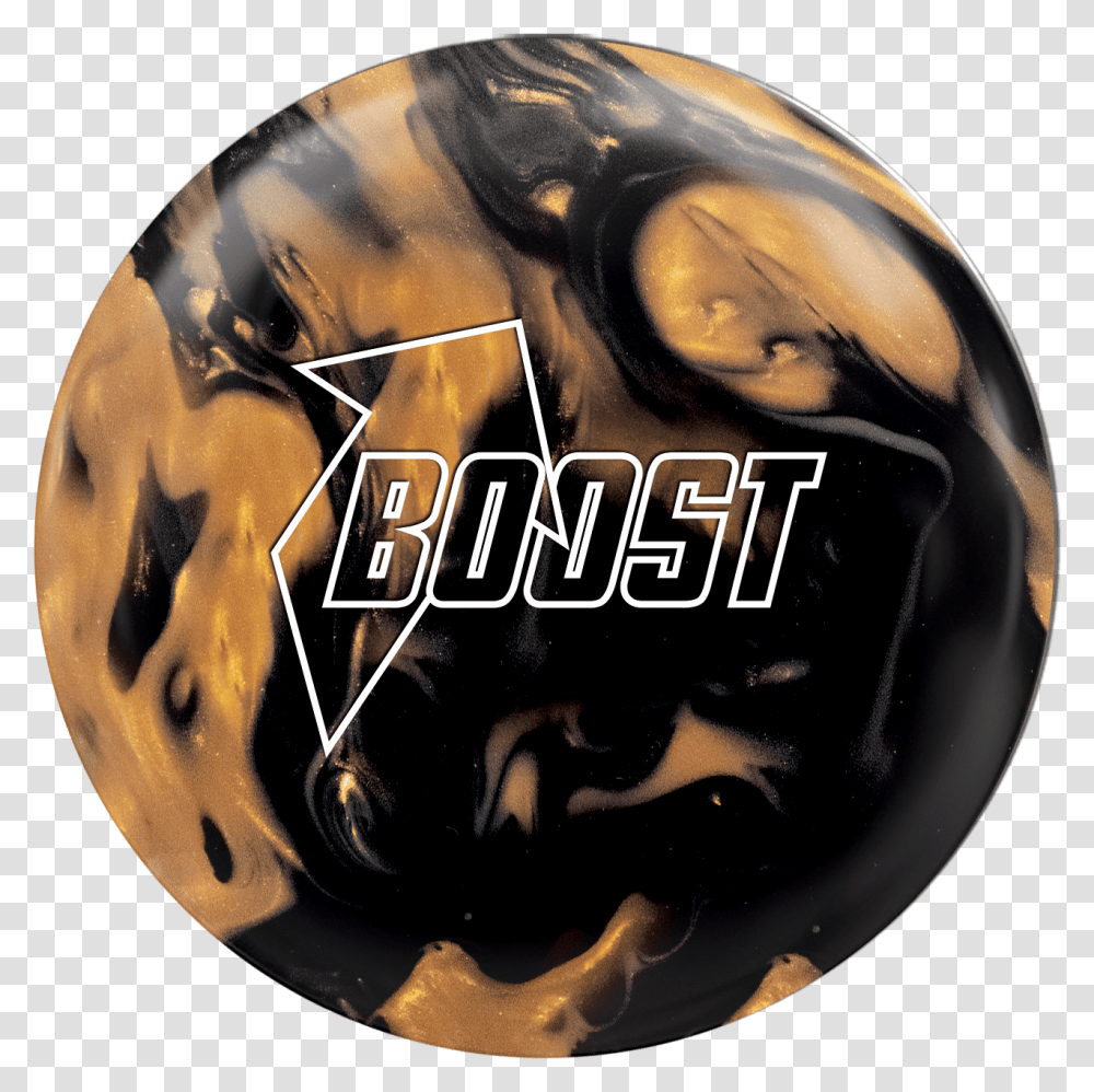 Boost Black Gold Ball Image Bowling Ball, Helmet, Apparel, Sphere Transparent Png