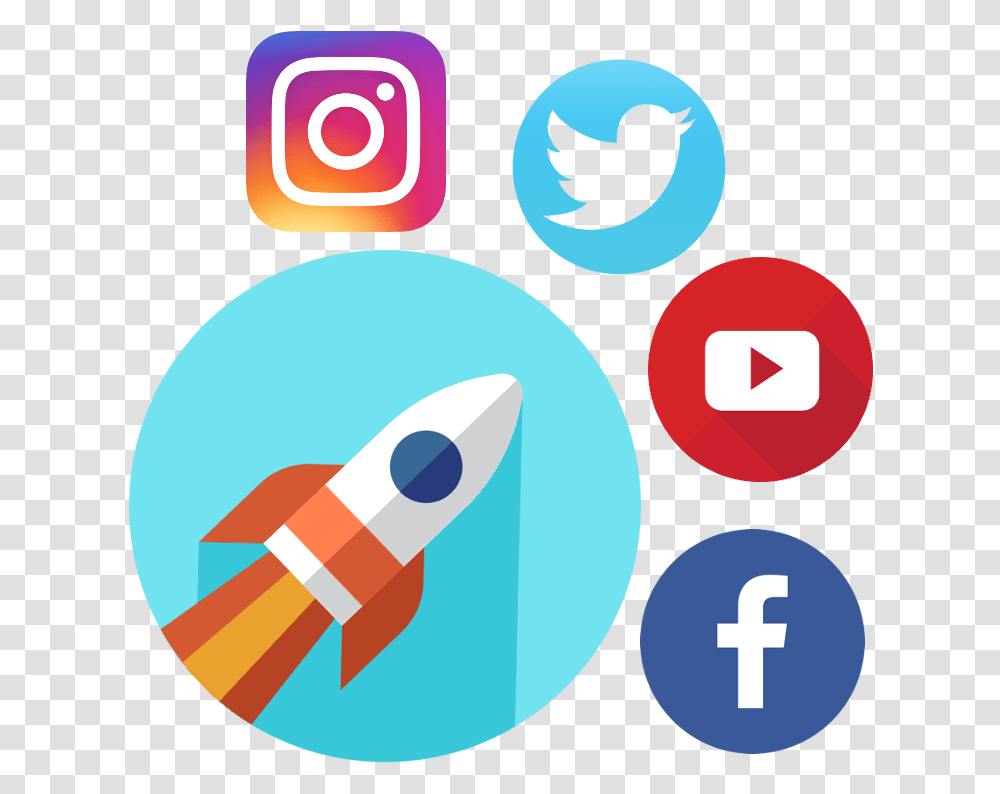 Boost Buzz In Social Media Social Media Rocket, Number, Bird Transparent Png